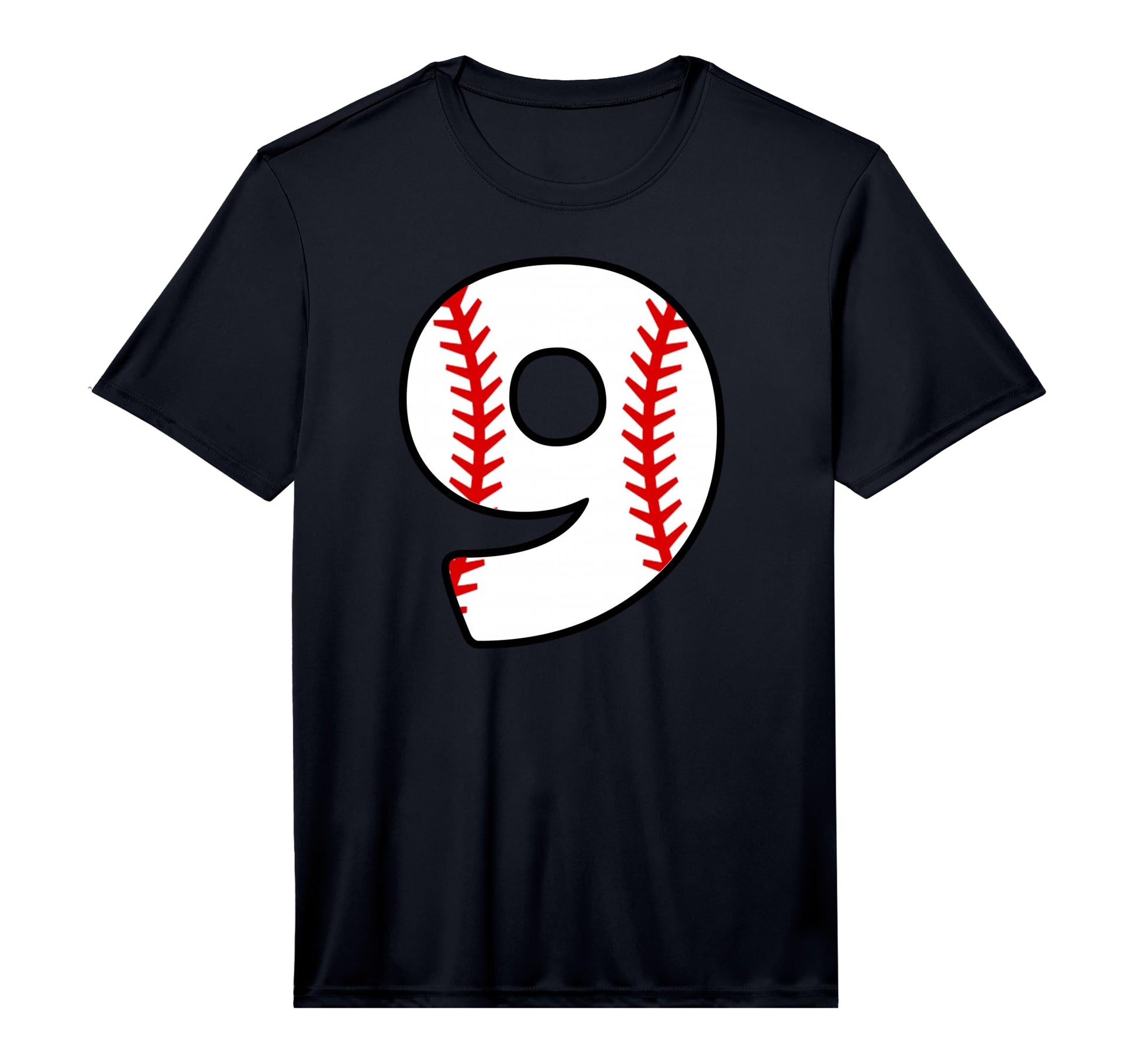 Ninth Birthday 9Th Baseball Number 9 Born T-Shirt - Novelty Apparel Unisex - T-Shirt, Sweatshirt, Hoodie