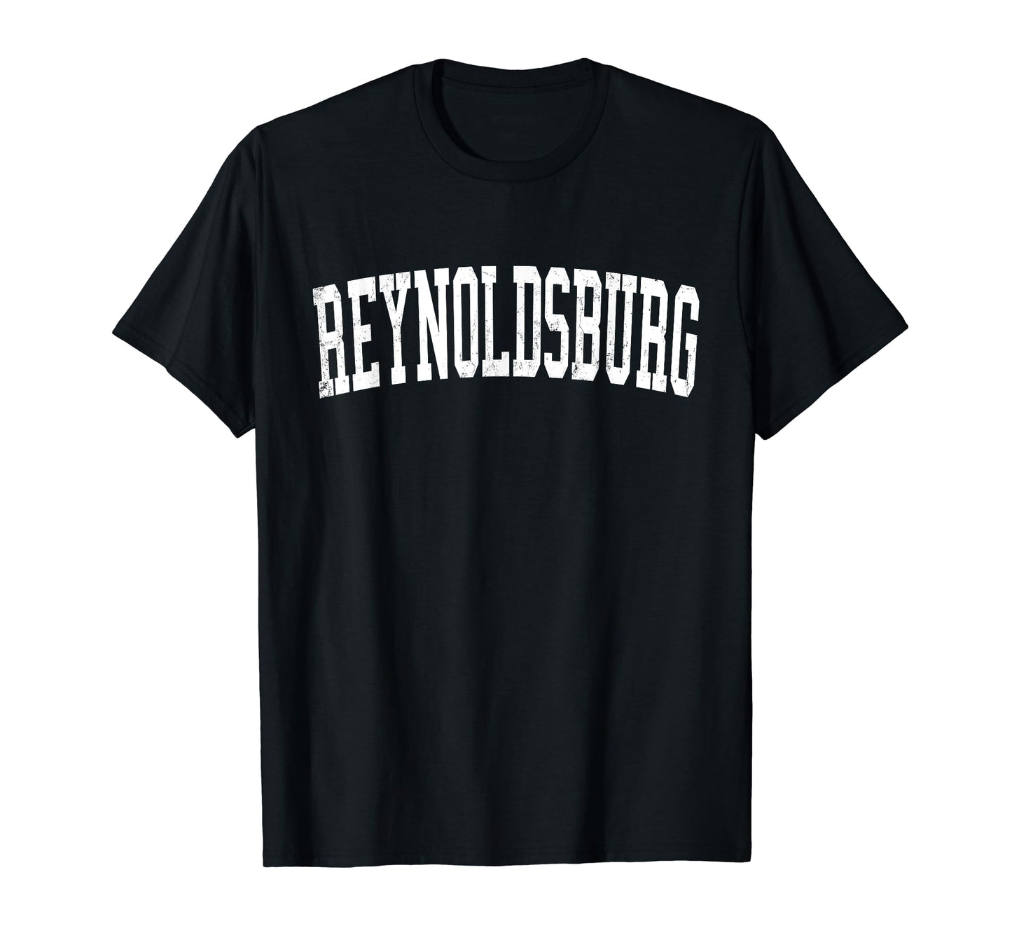 Reynoldsburg Oh Distressed White Varsity T-Shirt - Unique Graphic Unisex - T-Shirt, Sweatshirt, Hoodie