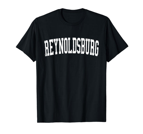 Reynoldsburg Oh Distressed White Varsity T-Shirt - Unique Graphic Unisex - T-Shirt, Sweatshirt, Hoodie