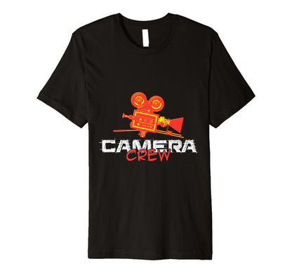 Old School Camera Crew Movie Team T-Shirt - Casual Everyday Wear Unisex - T-Shirt, Sweatshirt, Hoodie
