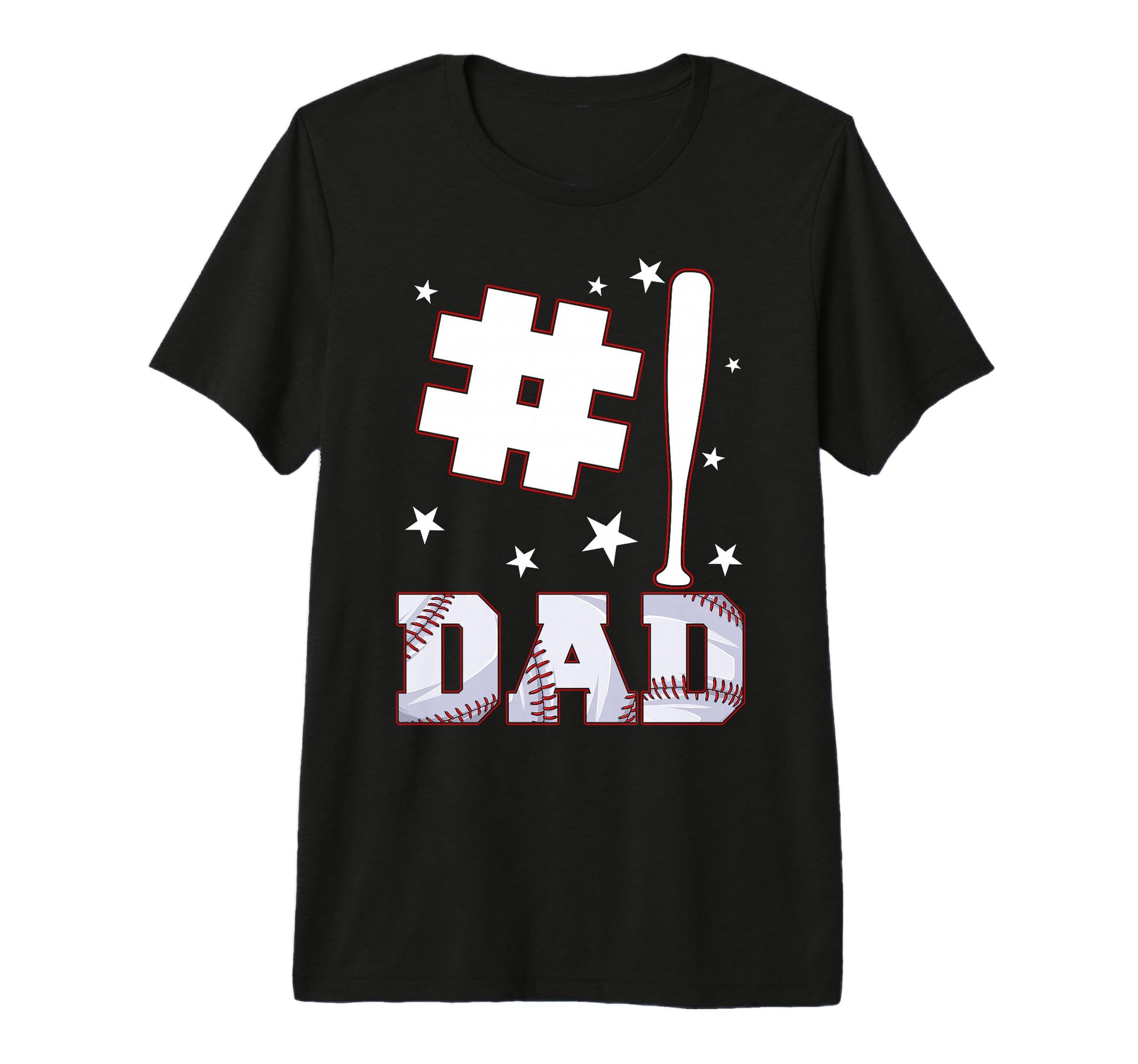 Number One Baseball Dad Baseball Lover T-Shirt - Trendy Graphic Men Women - T-Shirt, Sweatshirt, Hoodie