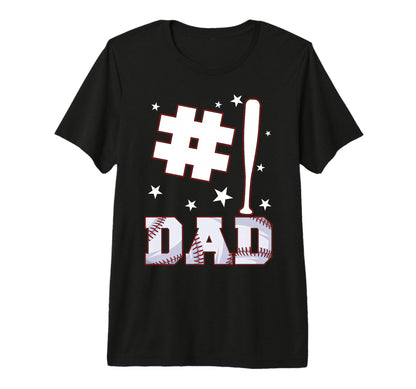 Number One Baseball Dad Baseball Lover T-Shirt - Trendy Graphic Men Women - T-Shirt, Sweatshirt, Hoodie