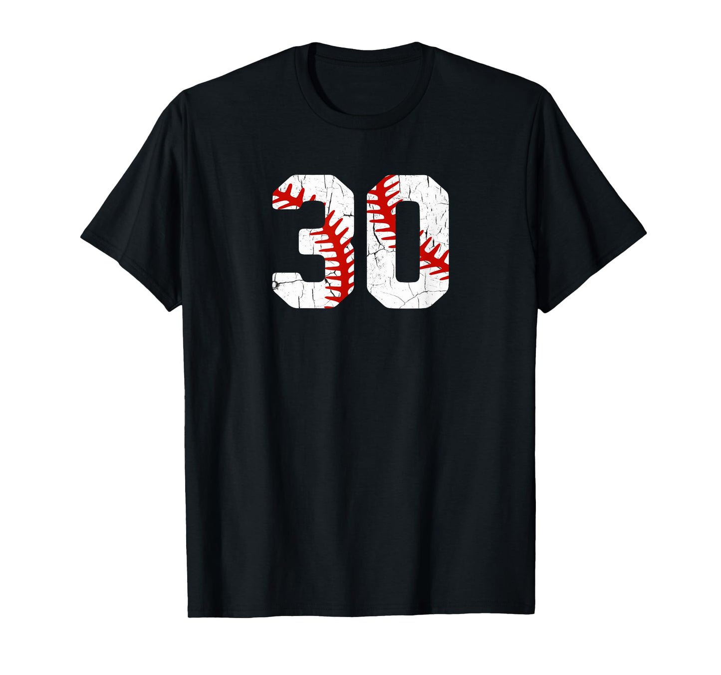 Baseball Player Jersey Number 30 30 T-Shirt - Custom Art Print Men Women - T-Shirt, Sweatshirt, Hoodie