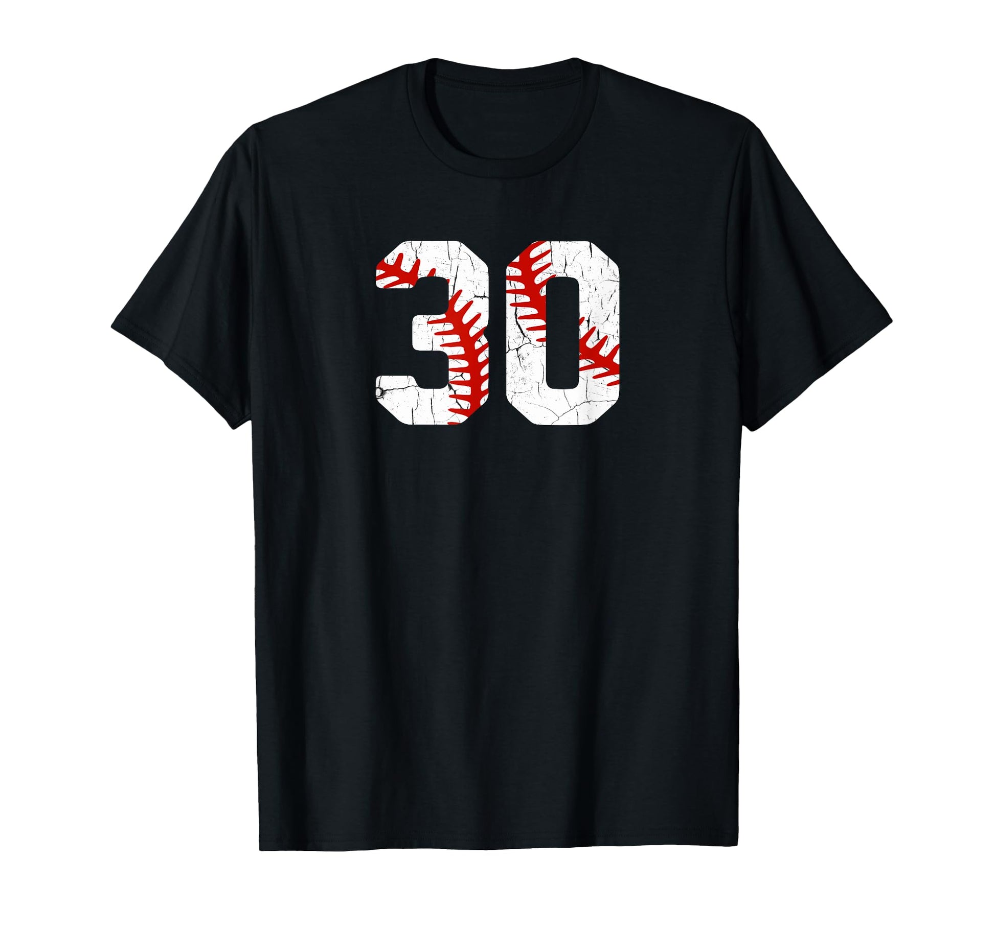 Baseball Player Jersey Number 30 30 T-Shirt - Custom Art Print Men Women - T-Shirt, Sweatshirt, Hoodie