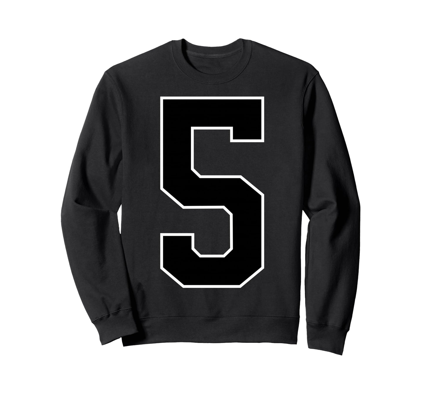 Black Sports Team Number 5 Fan Sweatshirt - Streetwear Style for Adults - T-Shirt, Sweatshirt, Hoodie