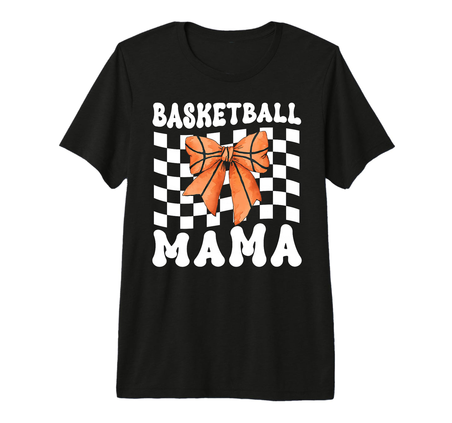 Basketball Mama Coquette Bow Game Day T-Shirt - Minimalist Print Men Women - T-Shirt, Sweatshirt, Hoodie