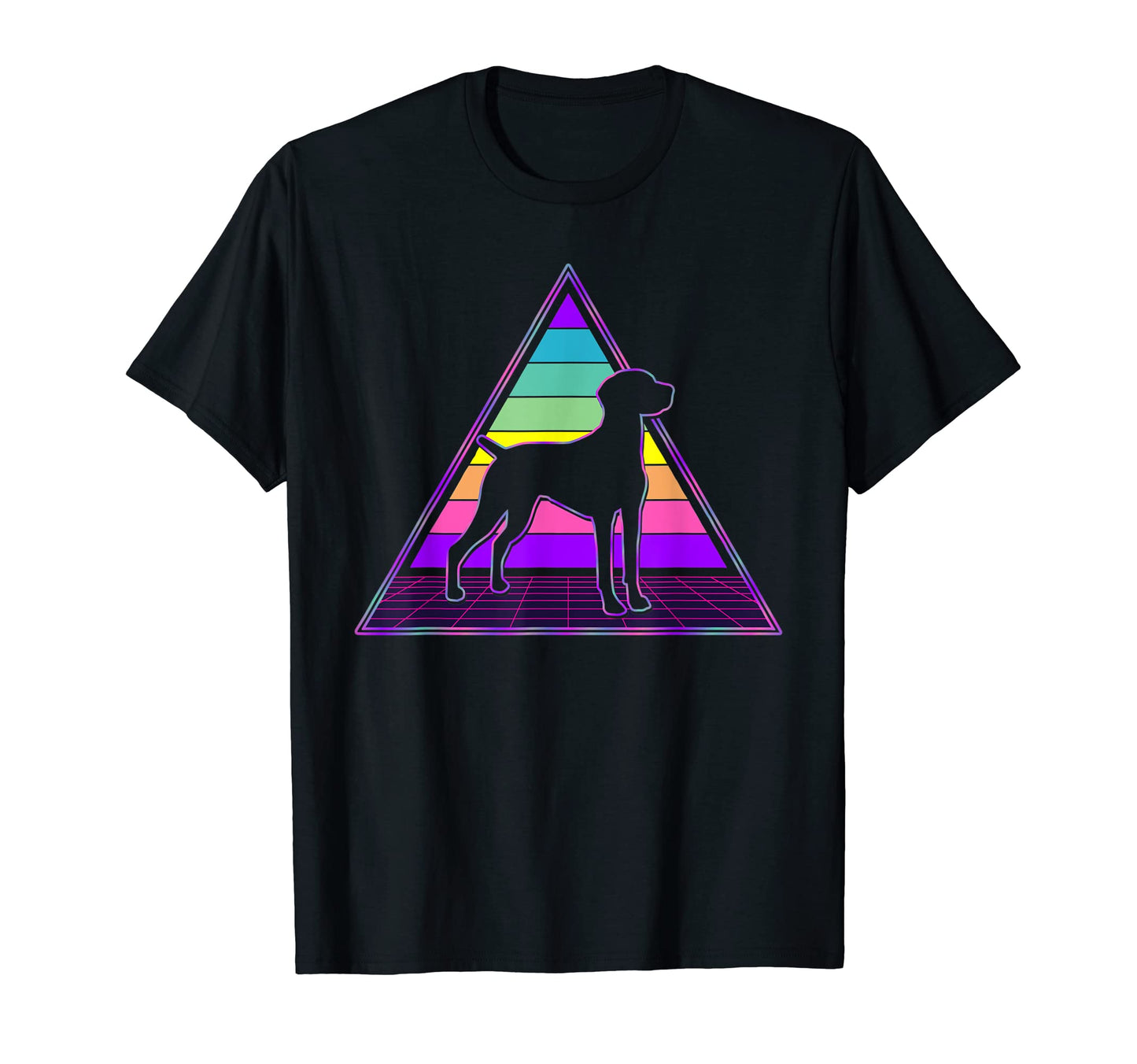 Vaporwave Aesthetic Vizsla Dog T-Shirt - Unique Graphic Unisex - T-Shirt, Sweatshirt, Hoodie