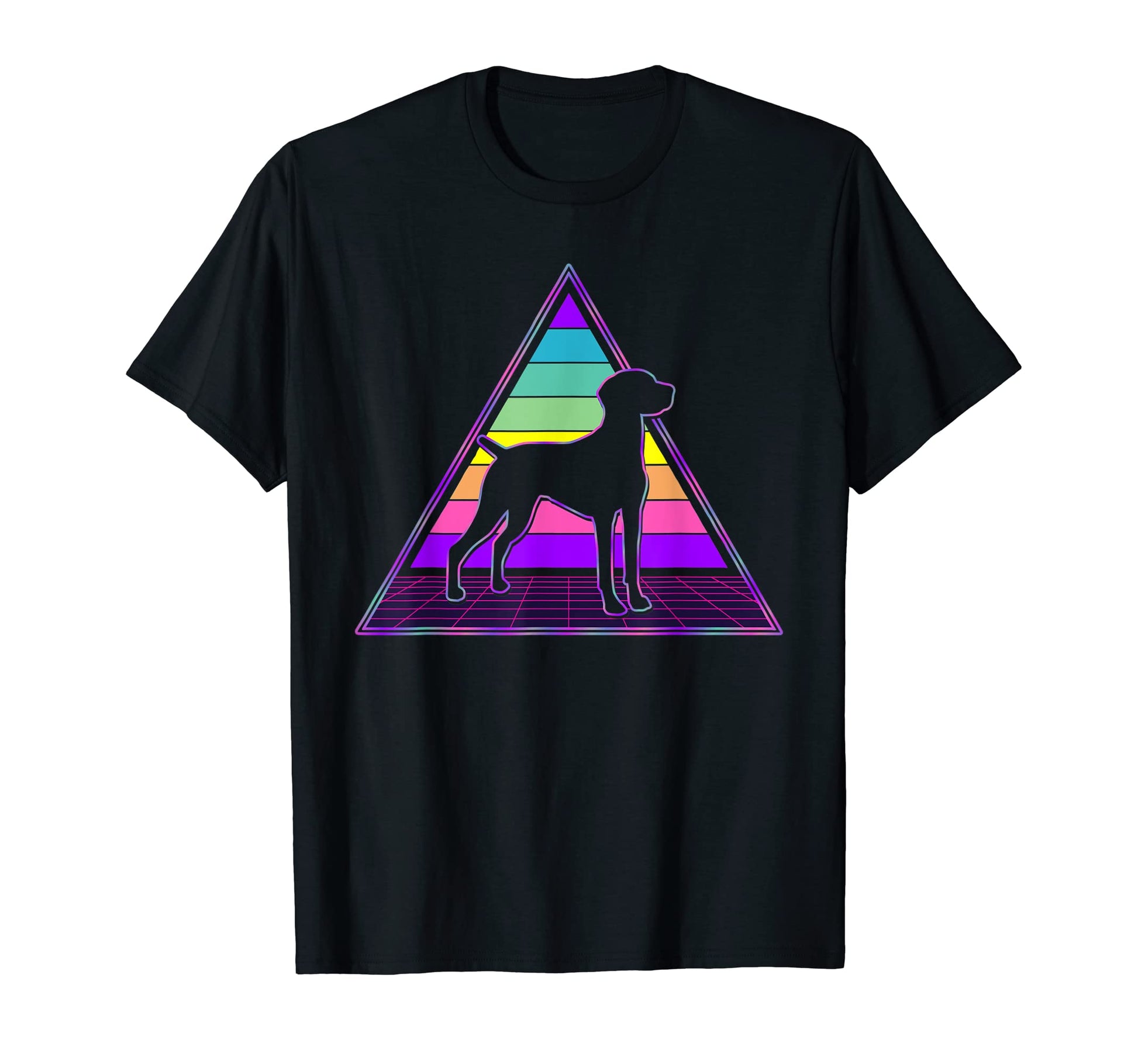 Vaporwave Aesthetic Vizsla Dog T-Shirt - Unique Graphic Unisex - T-Shirt, Sweatshirt, Hoodie