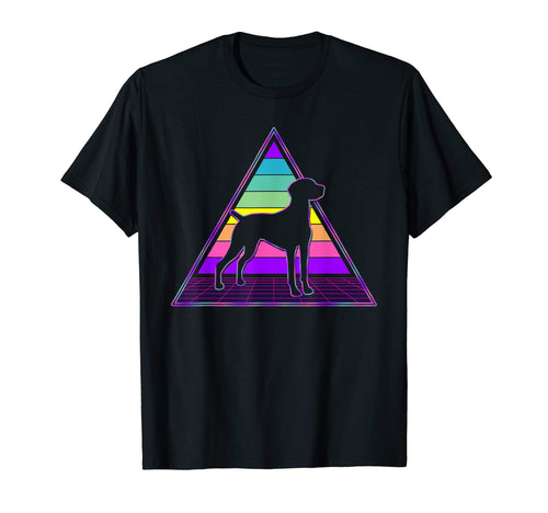 Vaporwave Aesthetic Vizsla Dog T-Shirt - Unique Graphic Unisex - T-Shirt, Sweatshirt, Hoodie