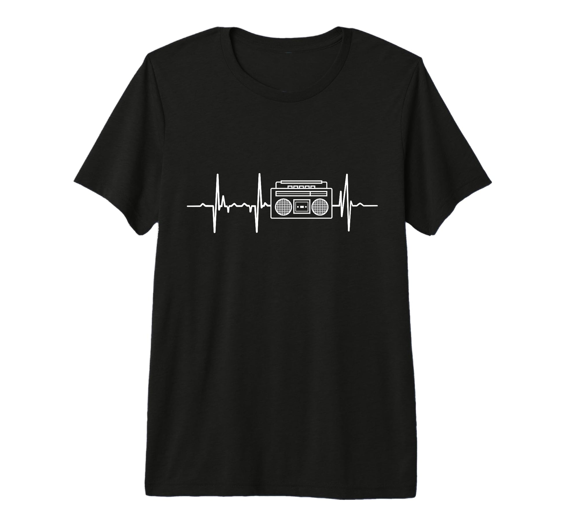 Mens Oldschool Hip Hop Music Heartbeat T-Shirt - Novelty Apparel Unisex - T-Shirt, Sweatshirt, Hoodie