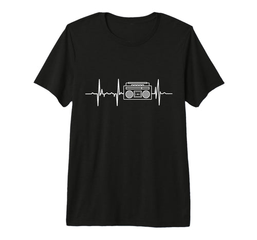 Mens Oldschool Hip Hop Music Heartbeat T-Shirt - Novelty Apparel Unisex - T-Shirt, Sweatshirt, Hoodie
