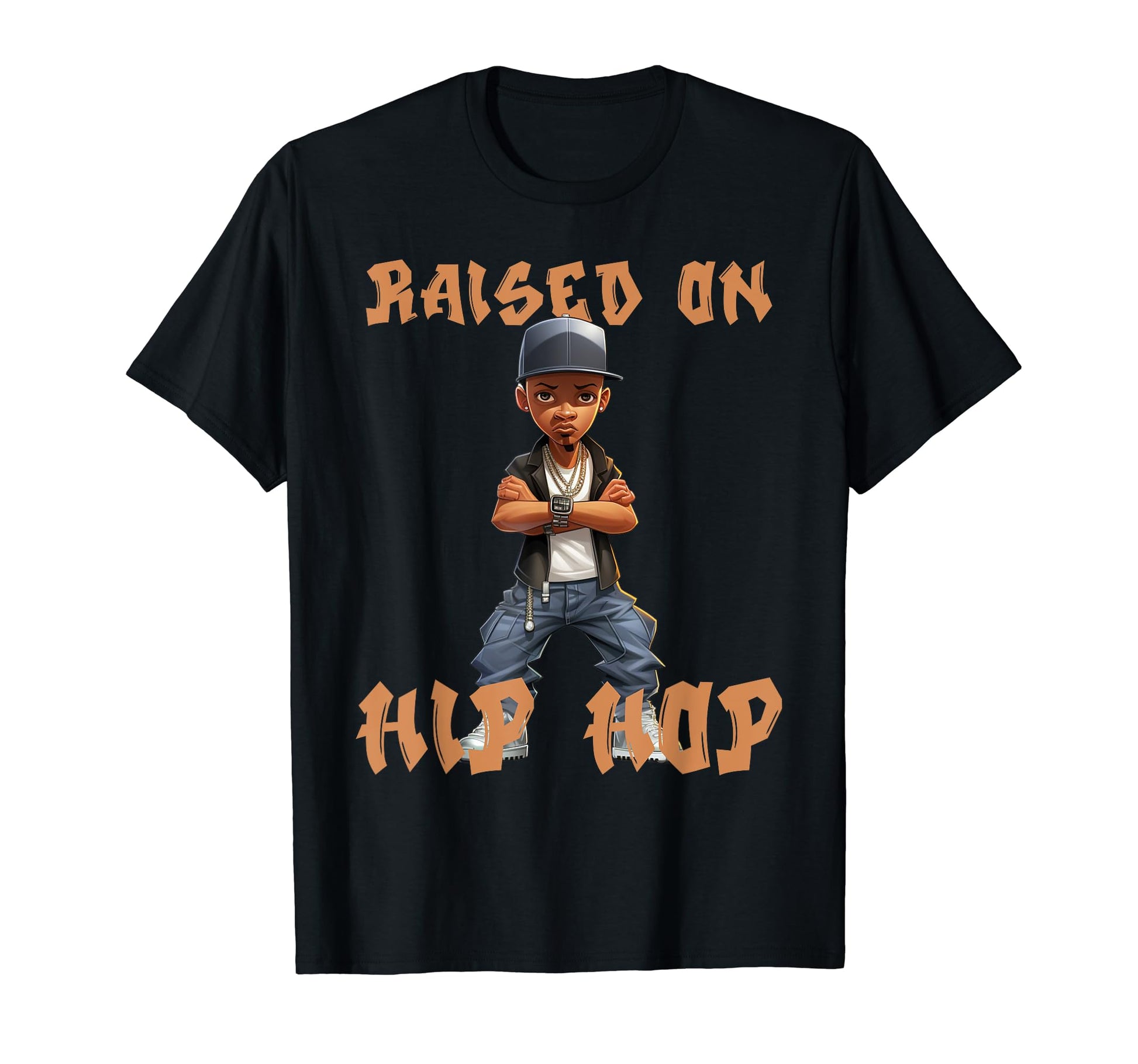 Raised Hip Hop Music Old School T-Shirt - Casual Everyday Wear for Adults - T-Shirt, Sweatshirt, Hoodie