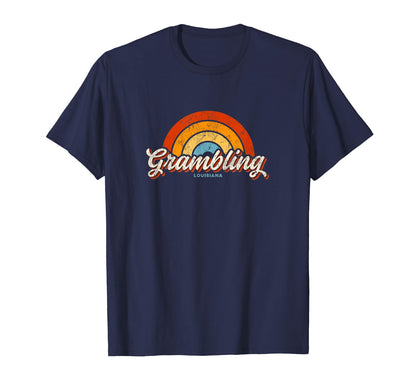 Grambling Louisiana La Rainbow 70S T-Shirt - Aesthetic Graphic Men Women - T-Shirt, Sweatshirt, Hoodie