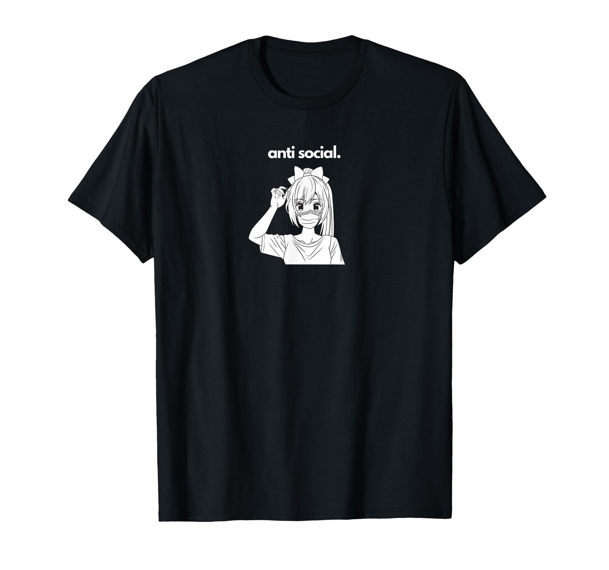 Anti Social Japanese Text Aesthetic T-Shirt - Minimalist Print Men Women - T-Shirt, Sweatshirt, Hoodie