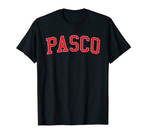 Pasco Wa Varsity Red Text T-Shirt - Graphic Print Unisex - T-Shirt, Sweatshirt, Hoodie