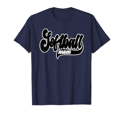 Softball Mom Sports Team Game T-Shirt - Casual Everyday Wear for Adults - T-Shirt, Sweatshirt, Hoodie