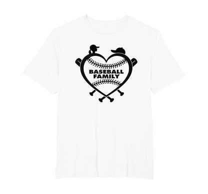 Baseball Family Sister Heart Love Fan T-Shirt - Novelty Apparel Unisex - T-Shirt, Sweatshirt, Hoodie