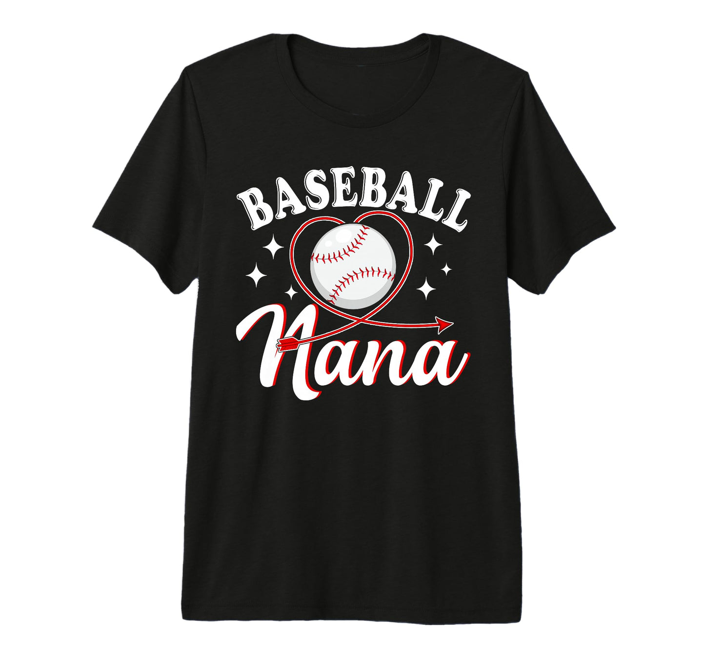 Baseball Nana Baseball Player T-Shirt - Fun Novelty Design for Adults - T-Shirt, Sweatshirt, Hoodie