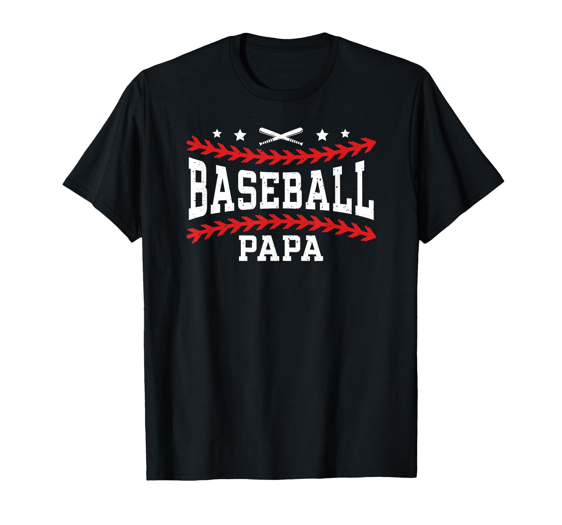Baseball Papa Grandpa Proud Papa T-Shirt - Custom Art Print Men Women - T-Shirt, Sweatshirt, Hoodie