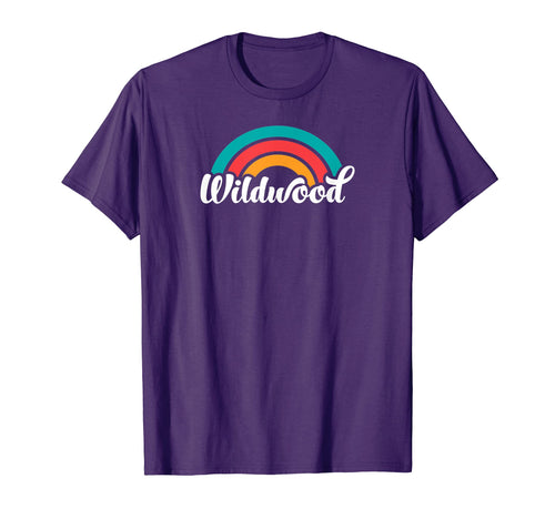 Wildwood Nj Script Rainbow T-Shirt - Trendy Graphic Unisex - T-Shirt, Sweatshirt, Hoodie