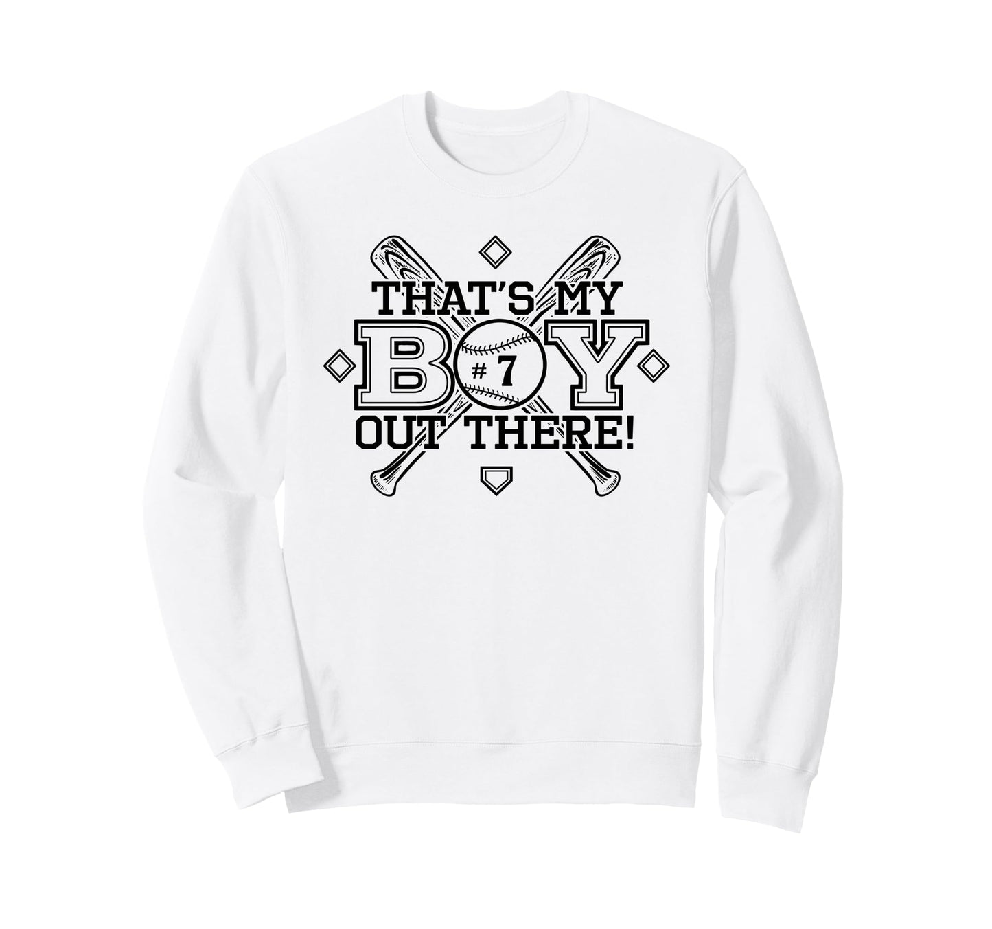 Baseball Mom Dad Thats My Proud Sweatshirt - Novelty Apparel Men Women - T-Shirt, Sweatshirt, Hoodie