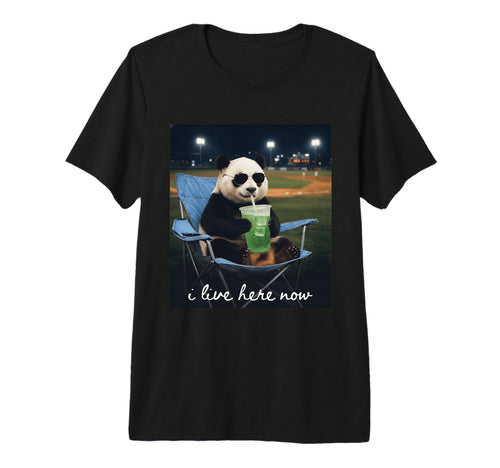 Funny Panda Baseball Mom I Live T-Shirt - Aesthetic Graphic for Adults - T-Shirt, Sweatshirt, Hoodie