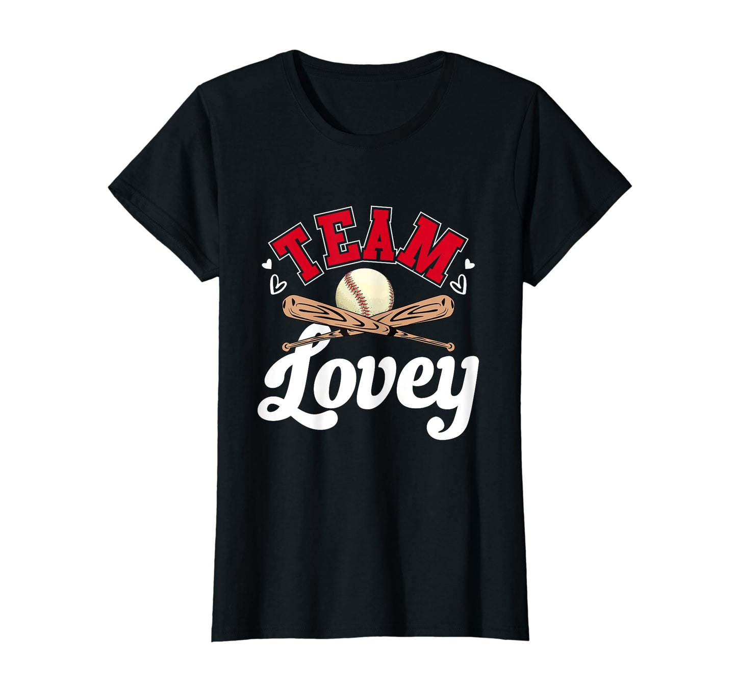 Team Lovey Mothers Day Baseball Softball T-Shirt - Graphic Print Unisex - T-Shirt, Sweatshirt, Hoodie