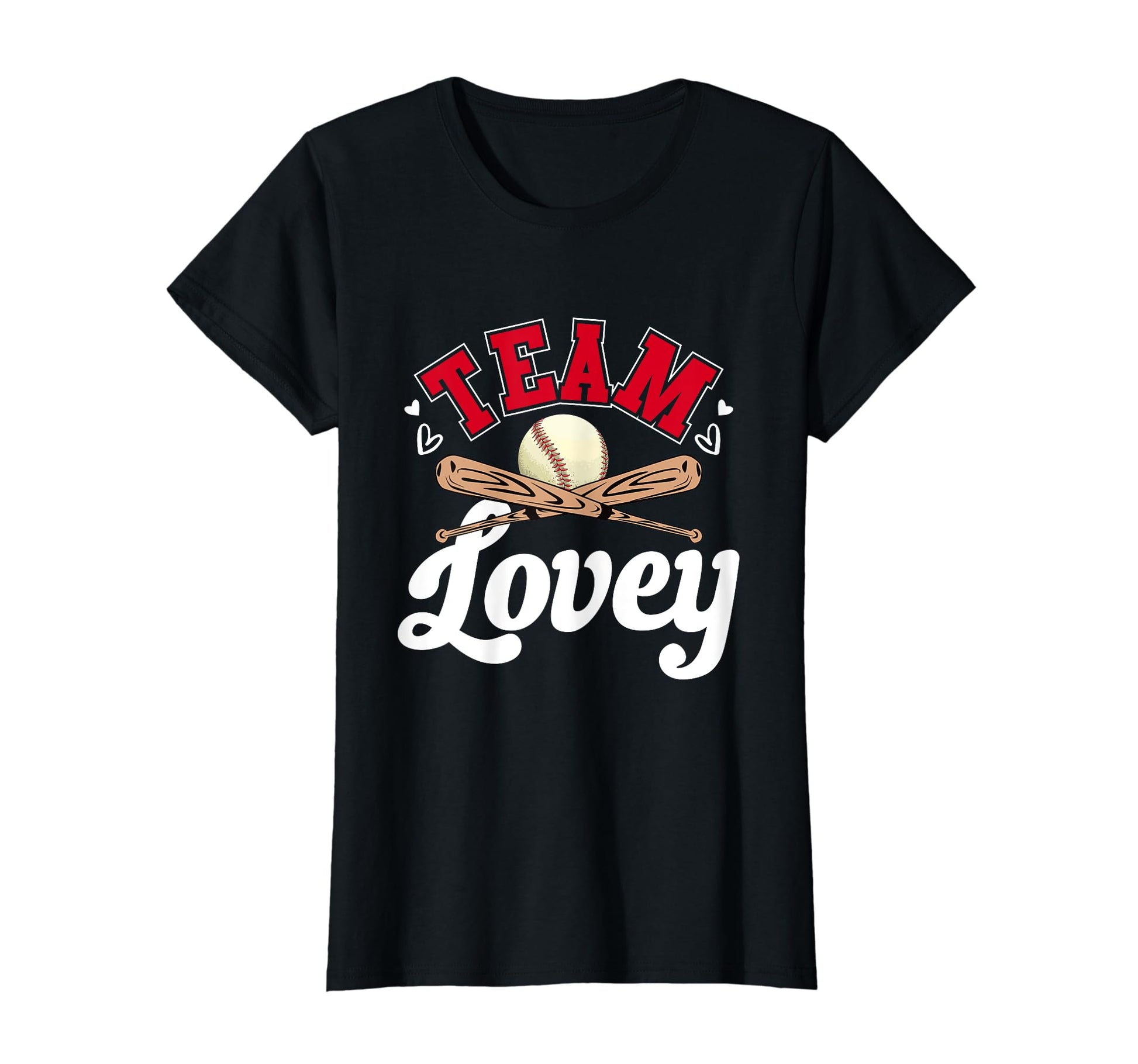 Team Lovey Mothers Day Baseball Softball T-Shirt - Graphic Print Unisex - T-Shirt, Sweatshirt, Hoodie