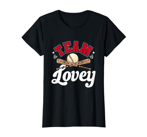 Team Lovey Mothers Day Baseball Softball T-Shirt - Graphic Print Unisex - T-Shirt, Sweatshirt, Hoodie