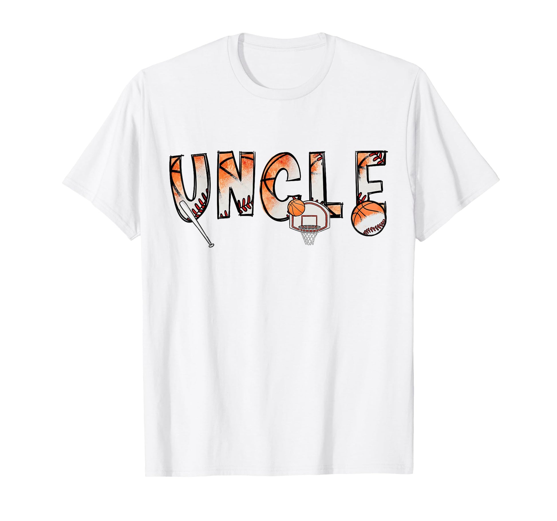 Uncle Both Half Basketball Baseball T-Shirt - Streetwear Style Men Women - T-Shirt, Sweatshirt, Hoodie