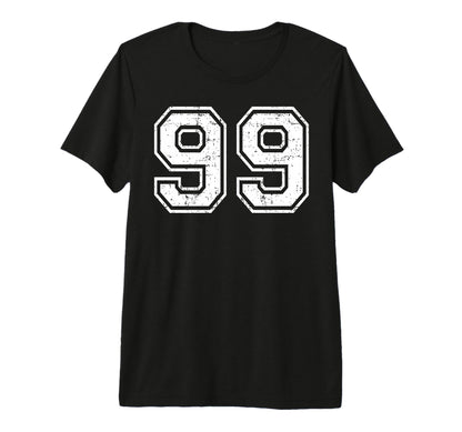 99 Number Ninety Nine Team Sports T-Shirt - Novelty Apparel Men Women - T-Shirt, Sweatshirt, Hoodie