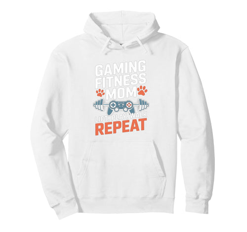 Gaming Fitness Dog Mom Lift Play Walk Hoodie - Custom Art Print Men Women - T-Shirt, Sweatshirt, Hoodie