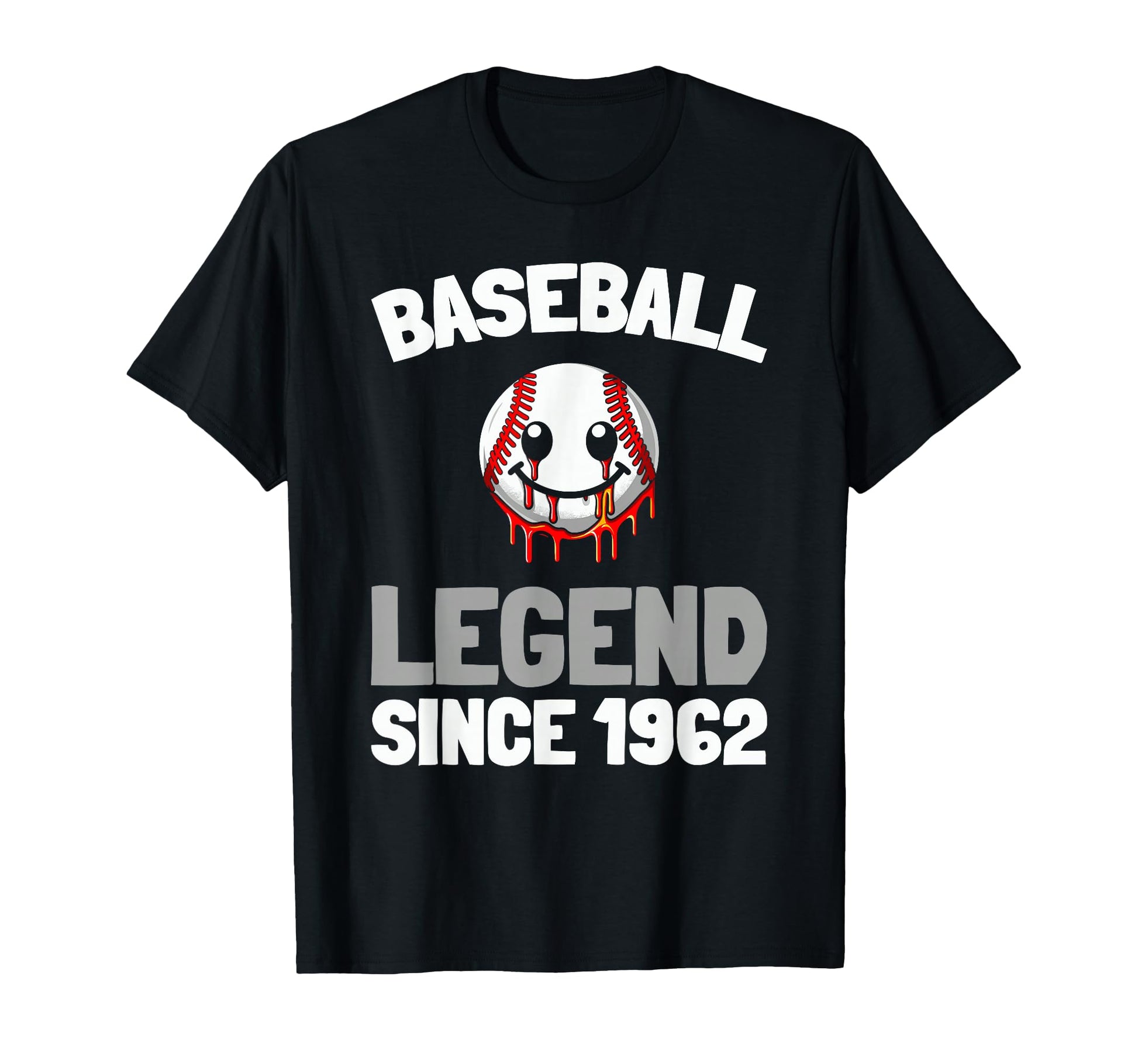 Born 1962 Baseball Baseballer Sport T-Shirt - Minimalist Print for Adults - T-Shirt, Sweatshirt, Hoodie