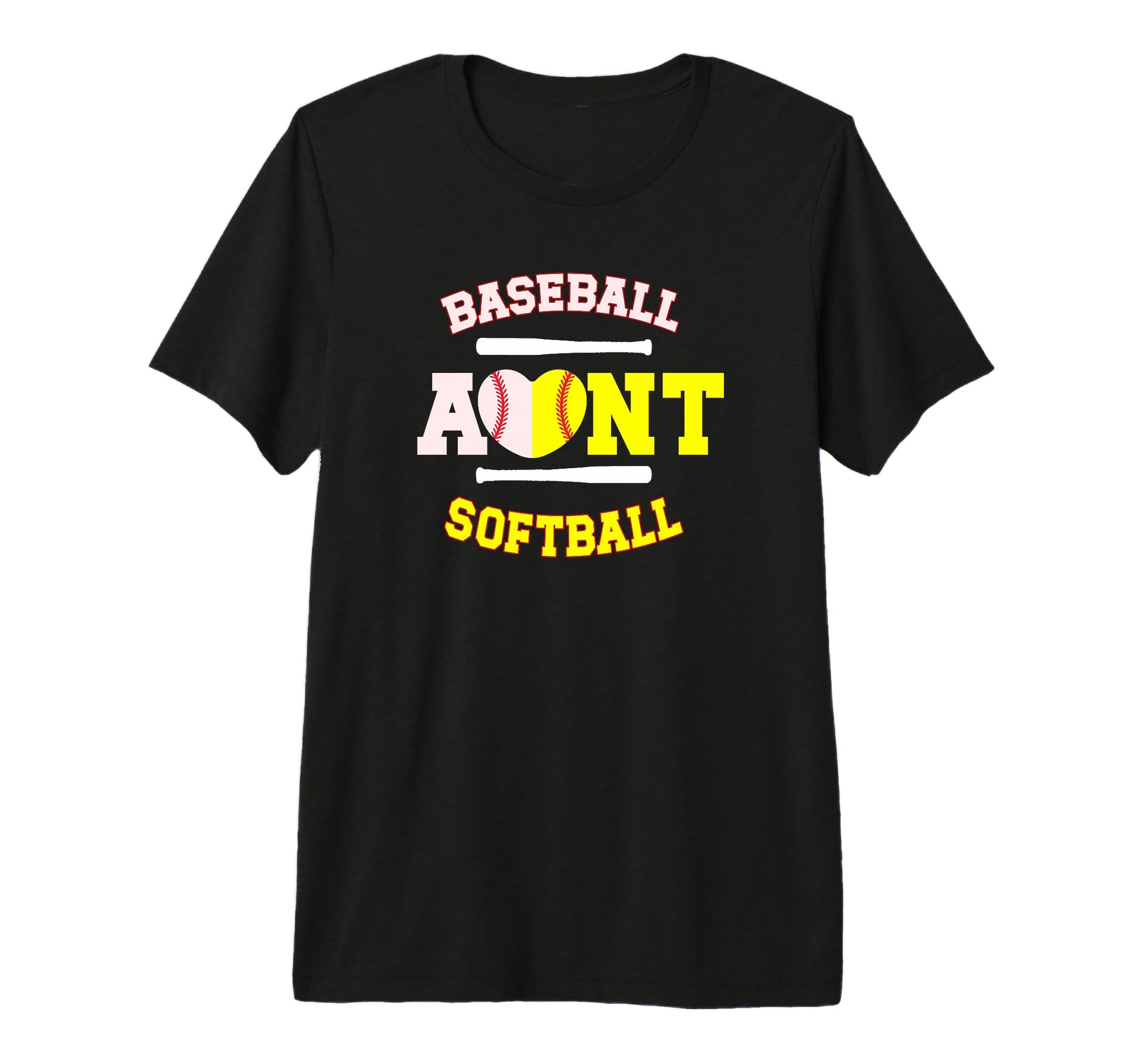 Baseball Softball Aunt Softball T-Shirt - Fun Novelty Design for Adults - T-Shirt, Sweatshirt, Hoodie