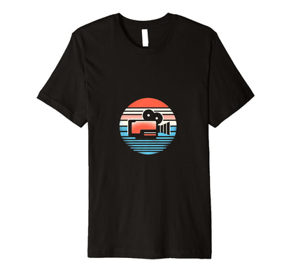 Camera Sunset T-Shirt - Minimalist Print Men Women - T-Shirt, Sweatshirt, Hoodie
