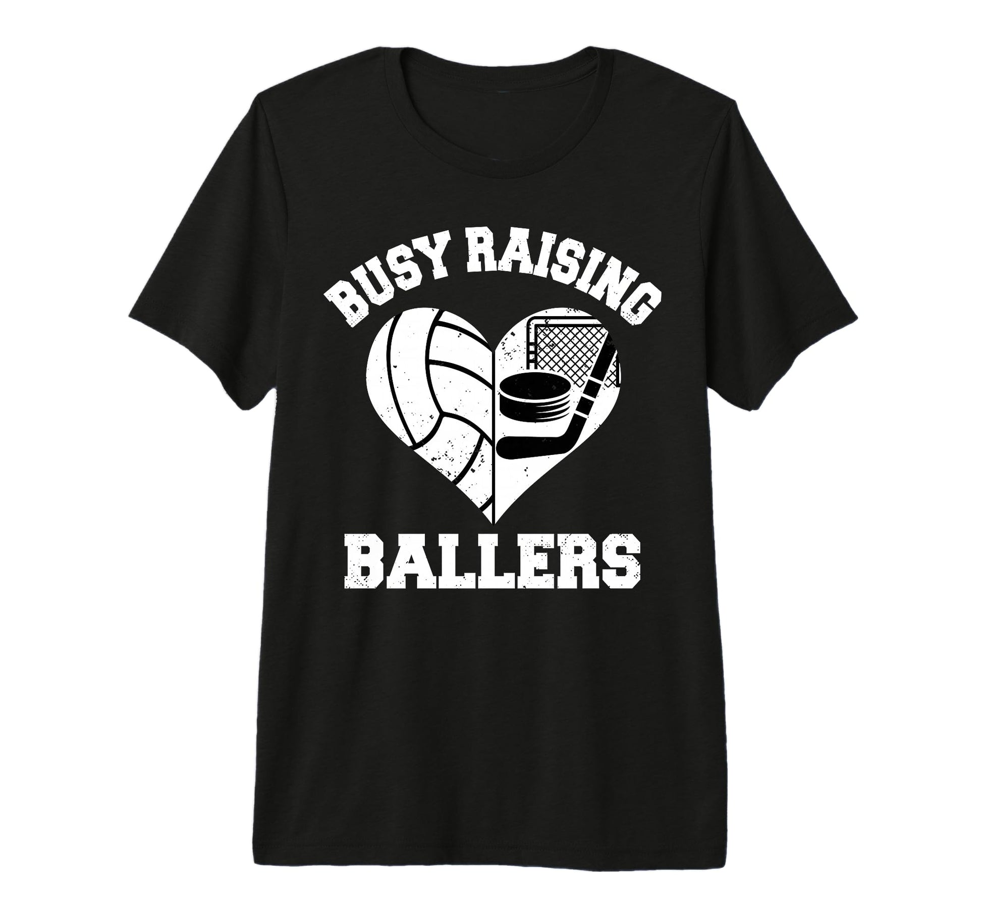 Busy Raising Ballers Volleyball Hockey T-Shirt - Custom Art Print Unisex - T-Shirt, Sweatshirt, Hoodie