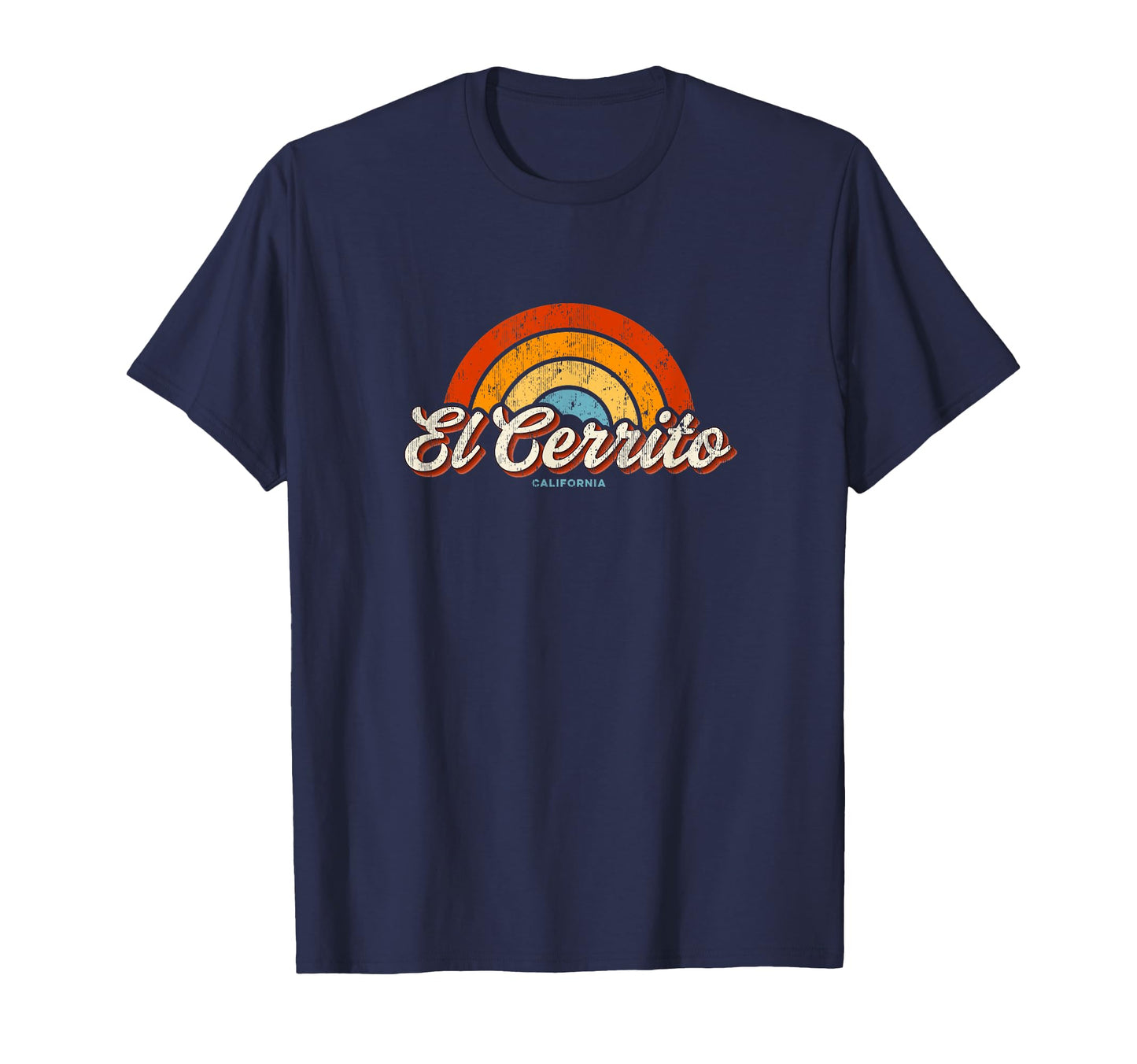El Cerrito California Ca Rainbow 70S T-Shirt - Novelty Apparel Men Women - T-Shirt, Sweatshirt, Hoodie