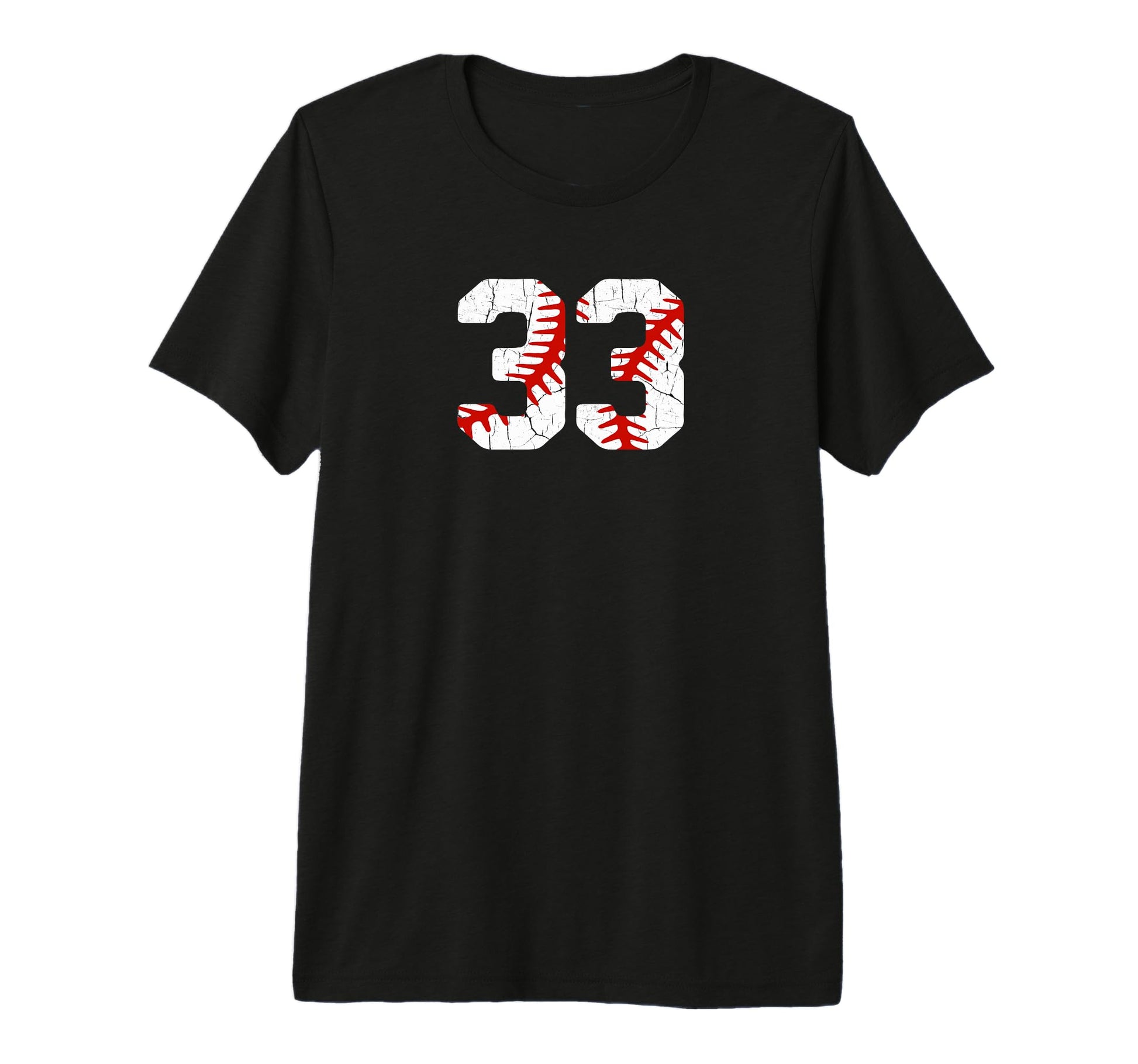 Baseball Player Jersey Number 33 33 T-Shirt - Casual Everyday Wear Unisex - T-Shirt, Sweatshirt, Hoodie