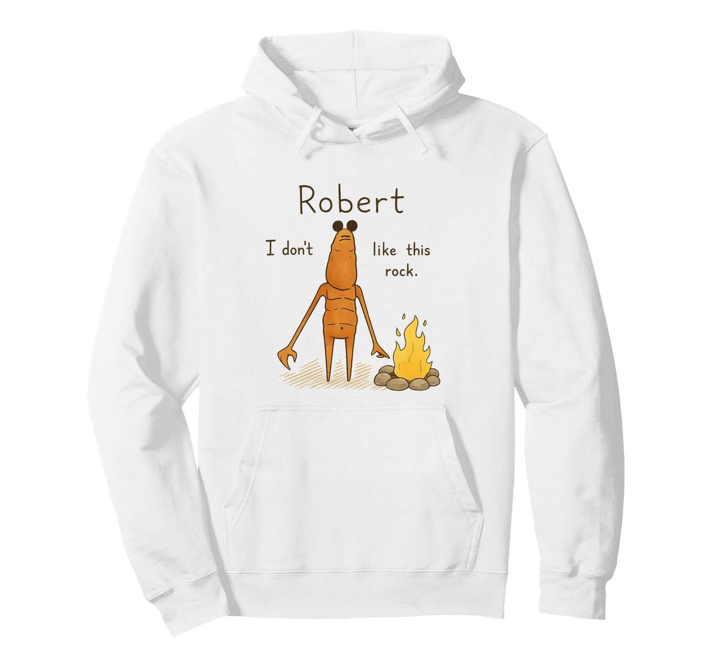 Robert I Dont Like This Rock Marcus Worm Hoodie - Novelty Apparel Unisex - T-Shirt, Sweatshirt, Hoodie