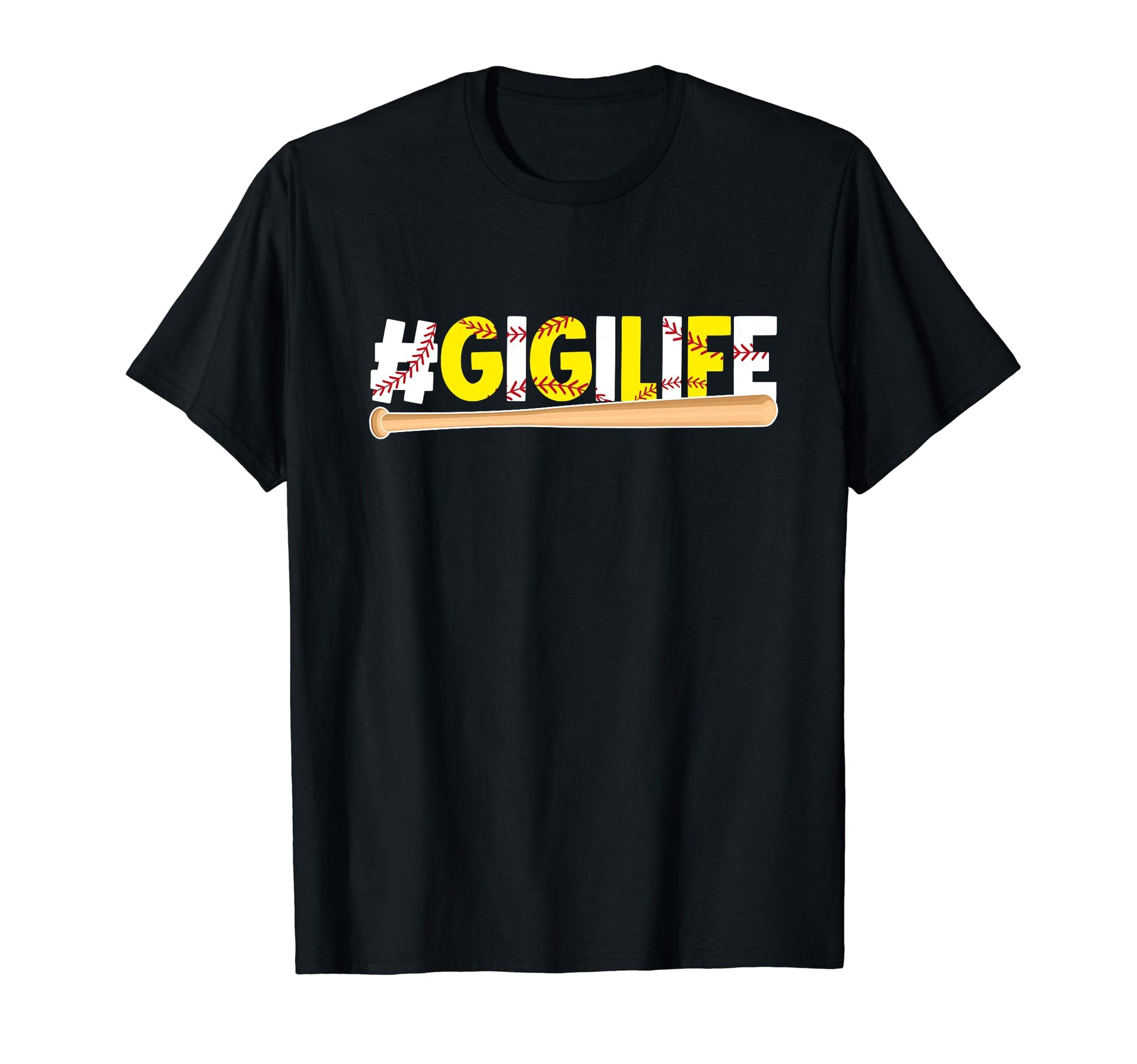 Softball Baseball Gigi Life Baseball T-Shirt - Graphic Print Men Women - T-Shirt, Sweatshirt, Hoodie