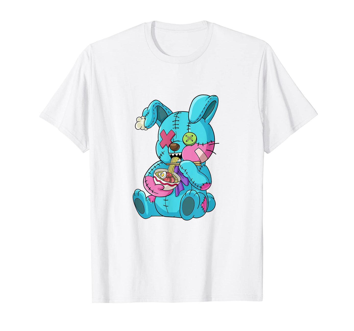 Goth Bunny Ramen Aesthetic Vaporwave T-Shirt - Novelty Apparel Men Women - T-Shirt, Sweatshirt, Hoodie