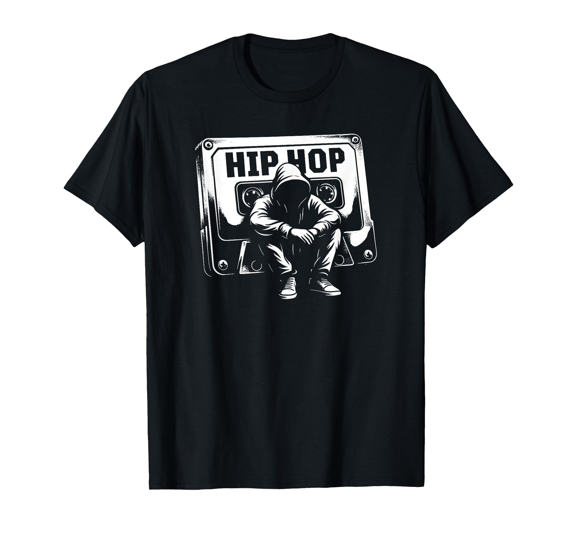 Hip Hop Cassette Tape Old School T-Shirt - Casual Everyday Wear Men Women - T-Shirt, Sweatshirt, Hoodie