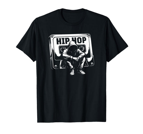 Hip Hop Cassette Tape Old School T-Shirt - Casual Everyday Wear Men Women - T-Shirt, Sweatshirt, Hoodie