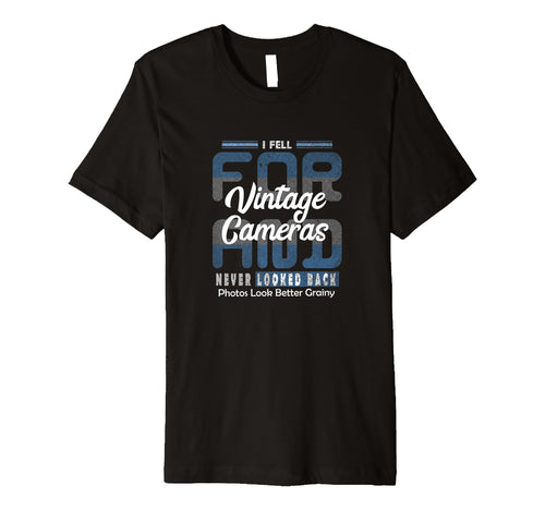 Mens I Fell Cameras Quirky Love Pun T-Shirt - Aesthetic Graphic Men Women - T-Shirt, Sweatshirt, Hoodie