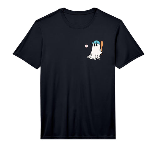 Baseball Halloween Baseball Ghost T-Shirt - Graphic Print Unisex - T-Shirt, Sweatshirt, Hoodie