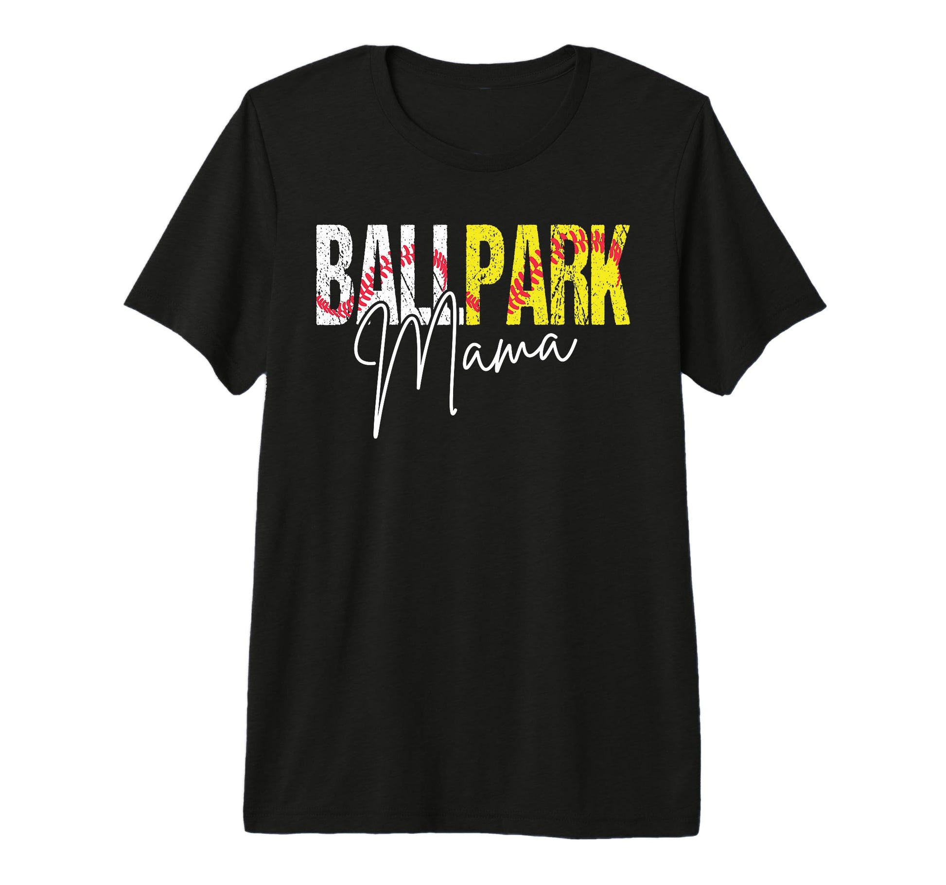 Ballpark Mama Softball Baseball Mom T-Shirt - Minimalist Print Unisex - T-Shirt, Sweatshirt, Hoodie