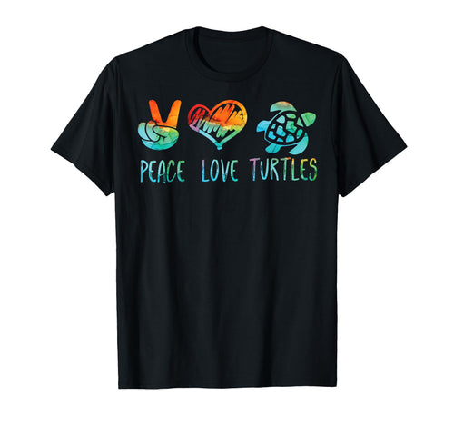 Peace Love And Turtles T-Shirt - Casual Everyday Wear for Adults - T-Shirt, Sweatshirt, Hoodie