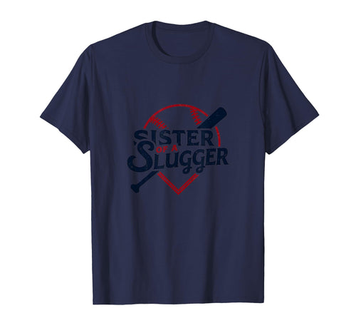 Baseball Sister Sister Slugger Sports T-Shirt - Unique Graphic Unisex - T-Shirt, Sweatshirt, Hoodie