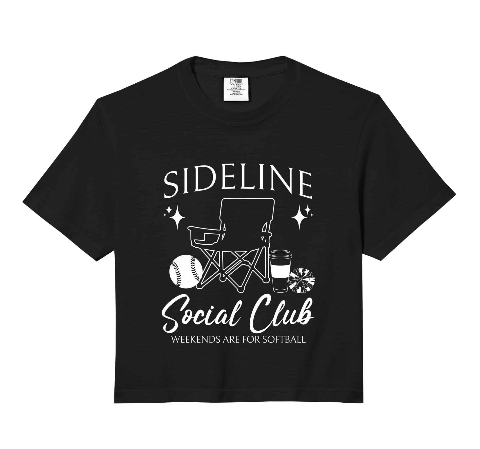 Sideline Social Club Softball Mom Game T-Shirt - Graphic Print for Adults - T-Shirt, Sweatshirt, Hoodie