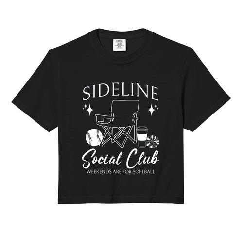 Sideline Social Club Softball Mom Game T-Shirt - Graphic Print for Adults - T-Shirt, Sweatshirt, Hoodie